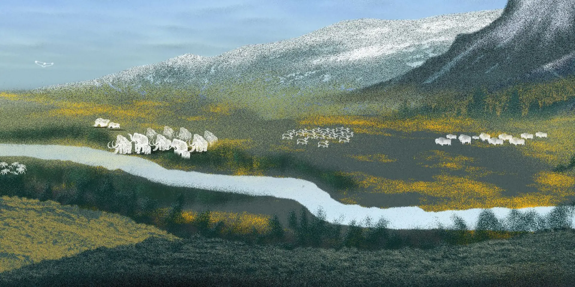 Diorama Représentant L’environnement Des Néandertaliens, By © La Méduse