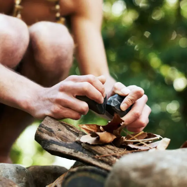 Silex homme préhistorique